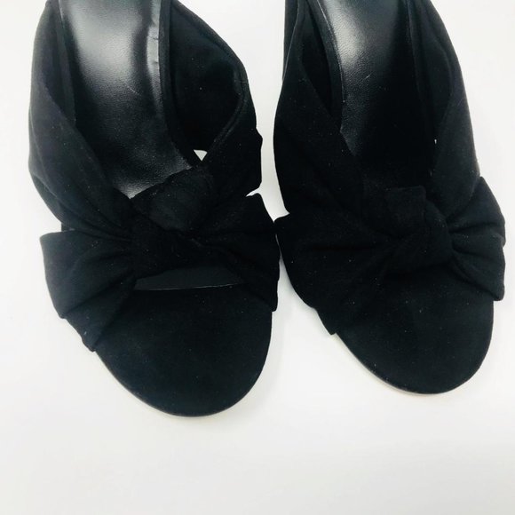 Kaari Blue Size 8 Knotted Rounded Katie Heels - Picture 2 of 6